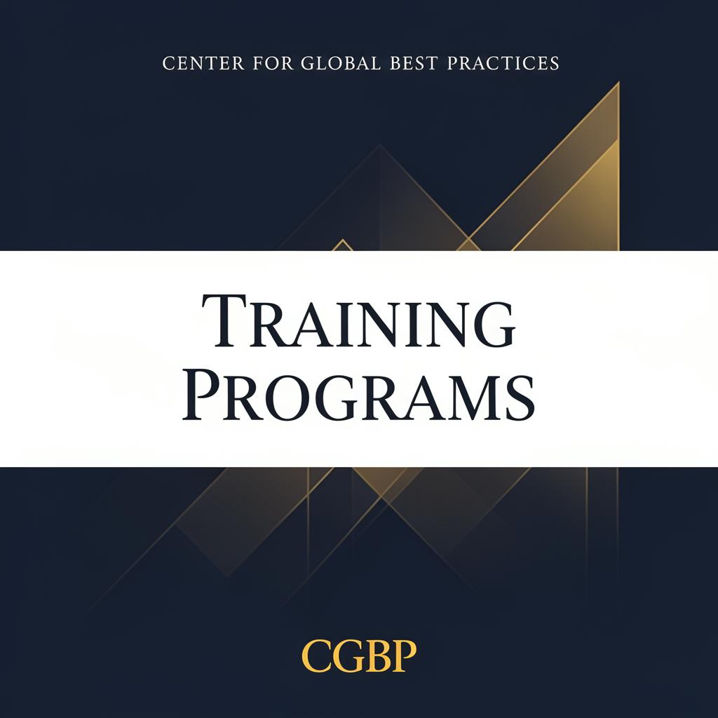 Training Programs | Center for Global Best Practices